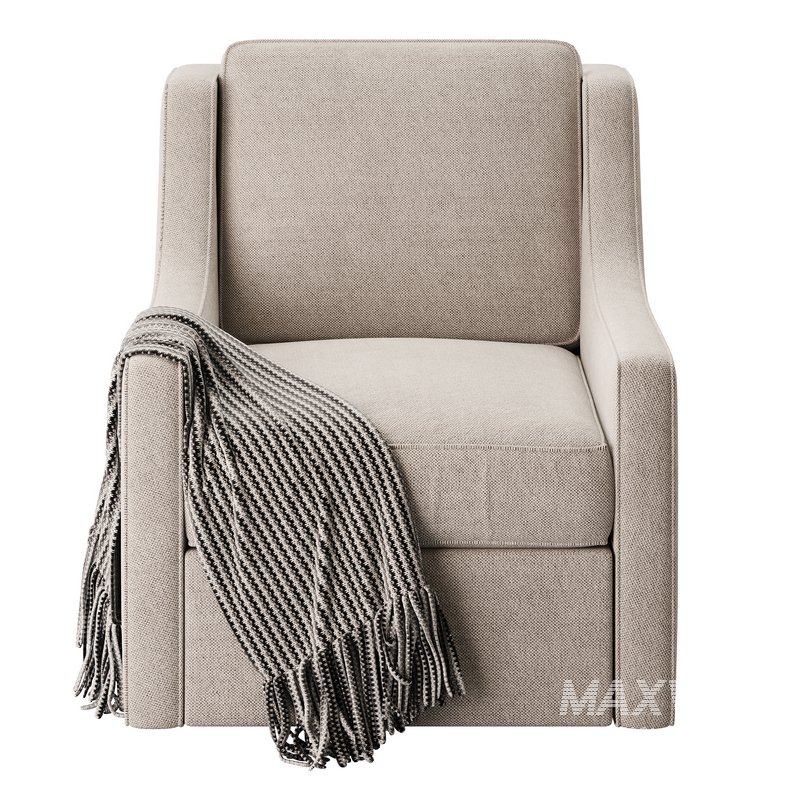 Patterned Swivel Lounge Chair - Image 11