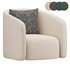 Andy Cream Boucle Club Chair - Thumbnail 1