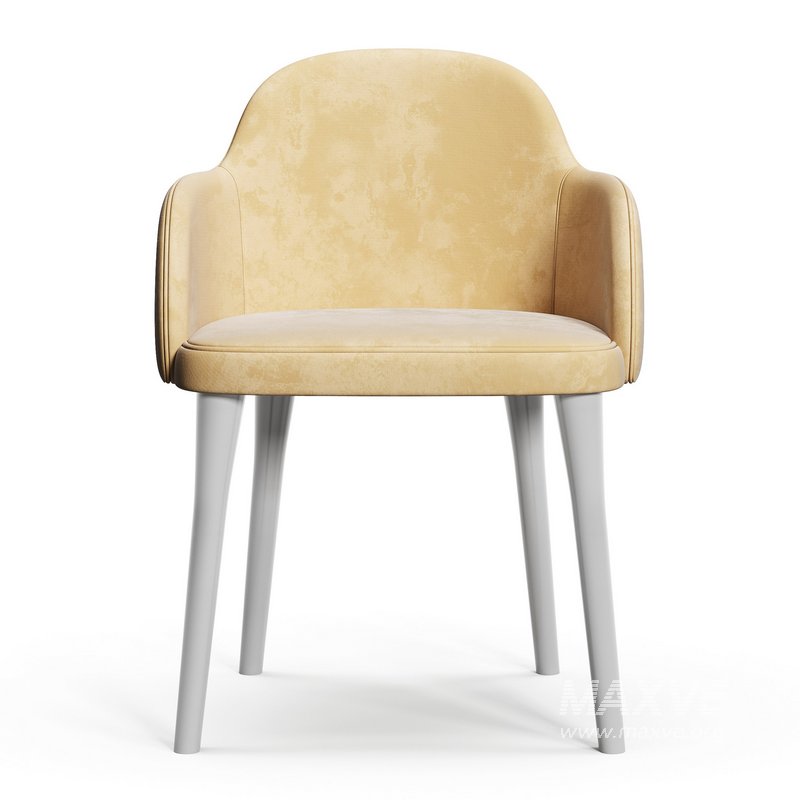 GIULIA GREY VELVET DINING ARMCHAIR - Image 8