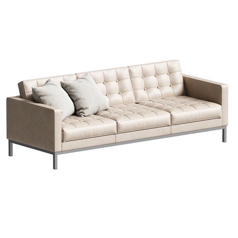 Knoll Florence Relax Three Seater Sofa Quilted Version - Image 1