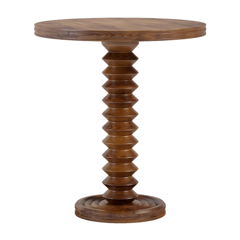 French Wood Side Table by Charles Dudouyt - Image 1