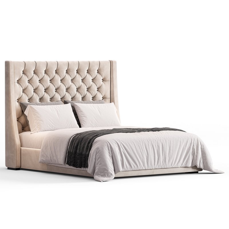 Grand Curved Wingback Bed Frame By Barron Beds - Image 7