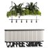 Reception Desk With Hanging Plants – Set11 - Thumbnail 1