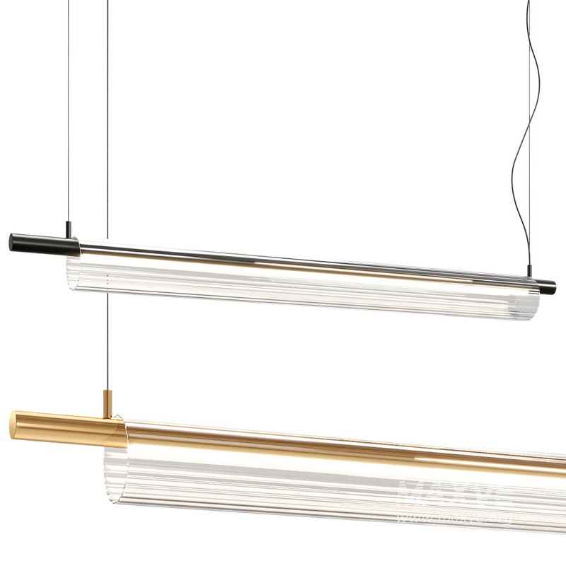 Linear pendant light Cristal 15W Warm white - Image 4