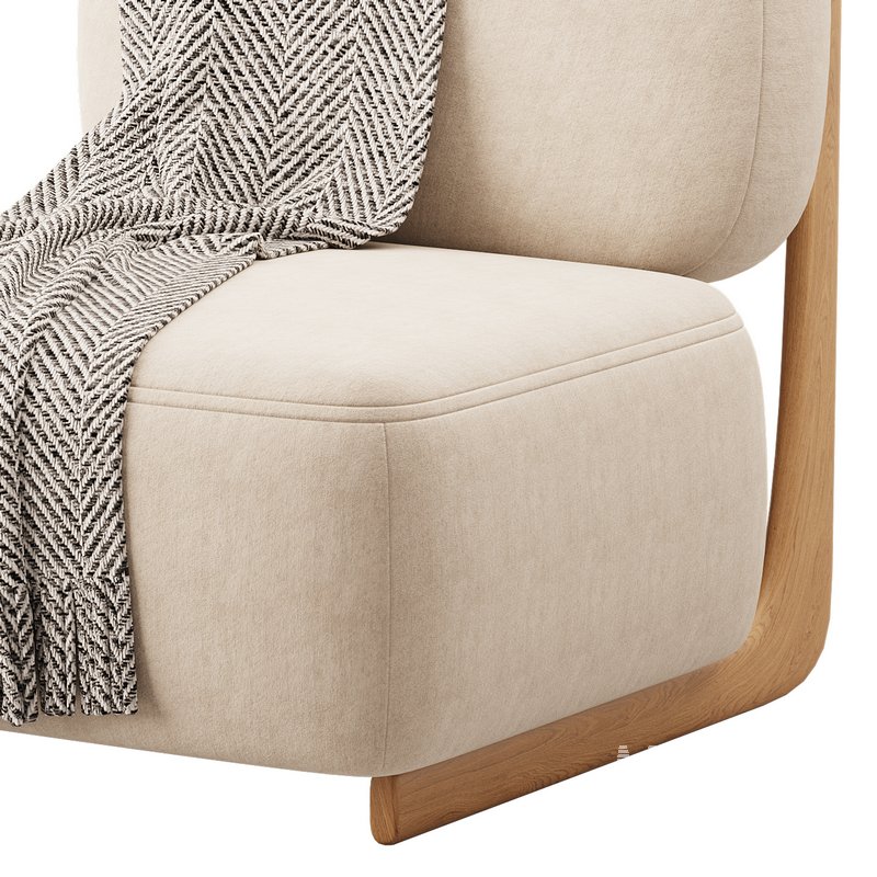 Modern Simple Style Cherry Wood Side Chair - Image 10