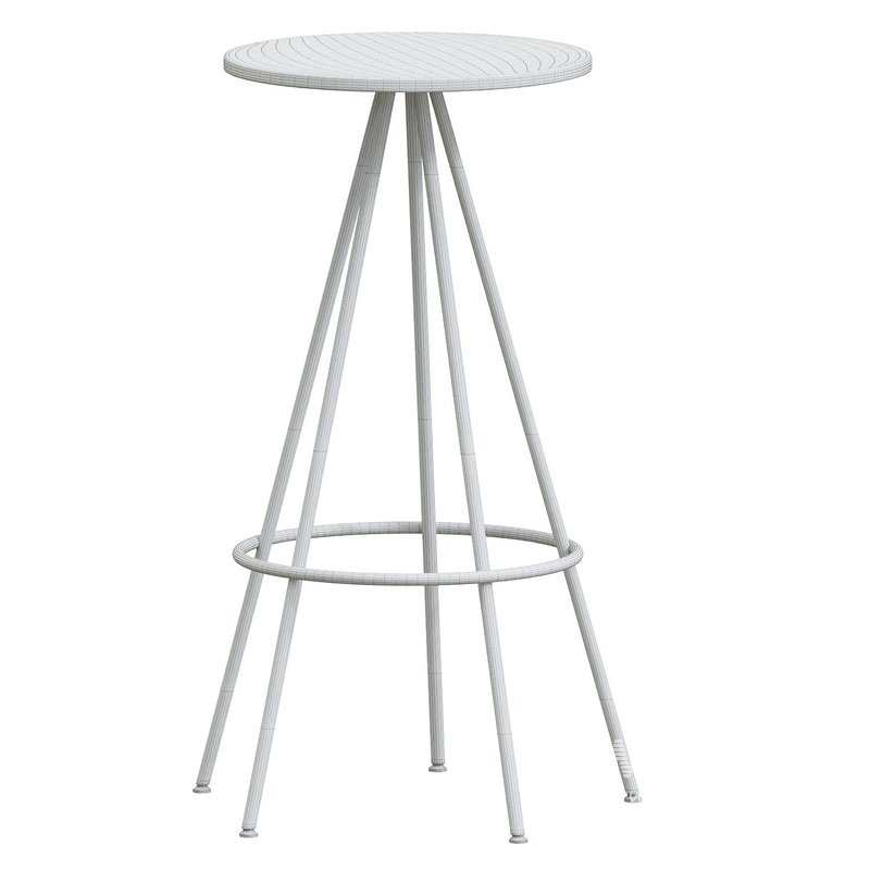 Urban Industrial Five Leg Round Bar Stool - Image 5