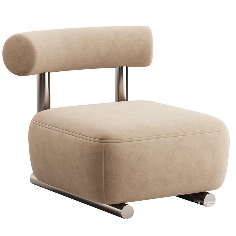 Modish Solid Color Foam Side Chair - Image 5