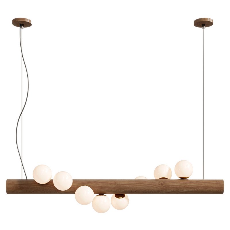 Scandinavian Wooden Pendant Lamp - Image 3