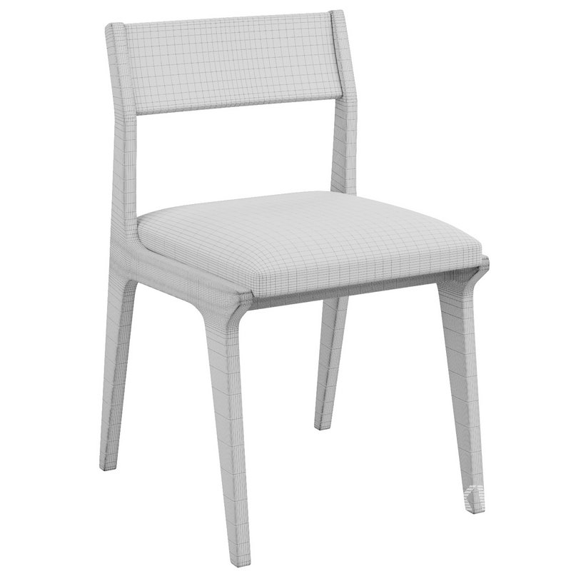 Lakin Teak Wood Dining Side Chair - Image 3