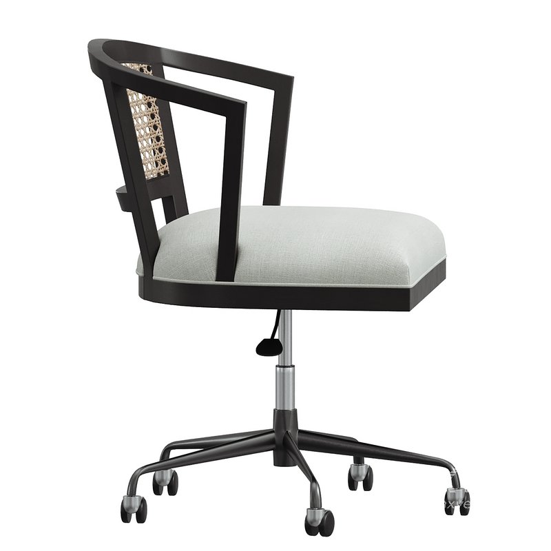Lisbon Cane Swivel Desk Chair - Image 1