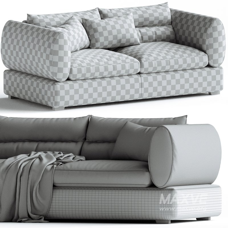 Blanche Parma Sofa Set 01 - Image 5