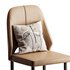 Bordered Sturdy Faux Leather Upholstered - Thumbnail 4