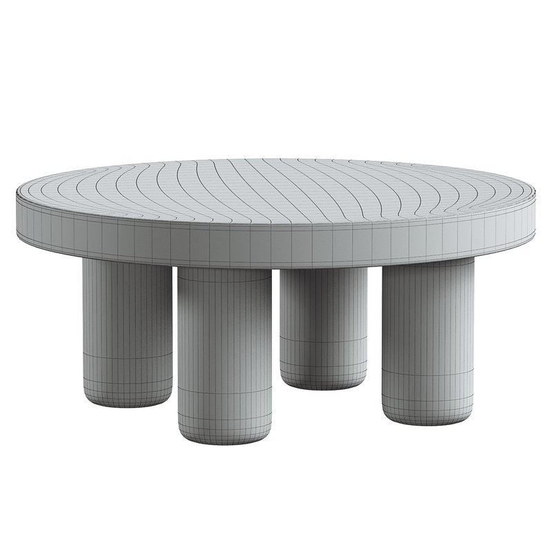 Julia White Round Coffee Table - Image 4