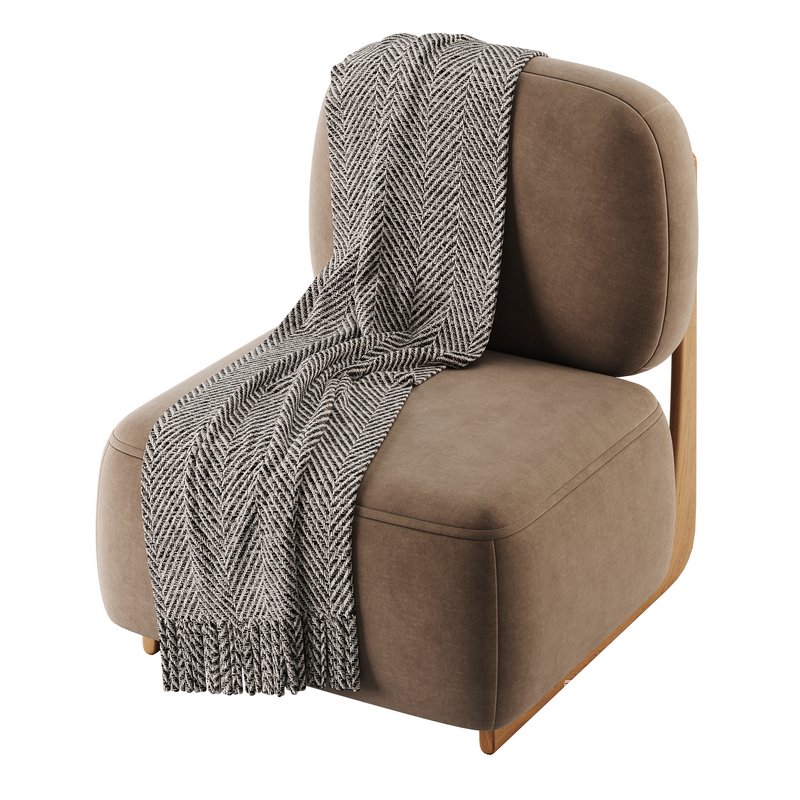 Modern Simple Style Cherry Wood Side Chair - Image 8