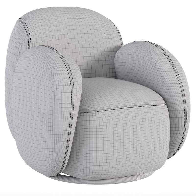 Swivel chair Teop Cozy Milk - Image 2