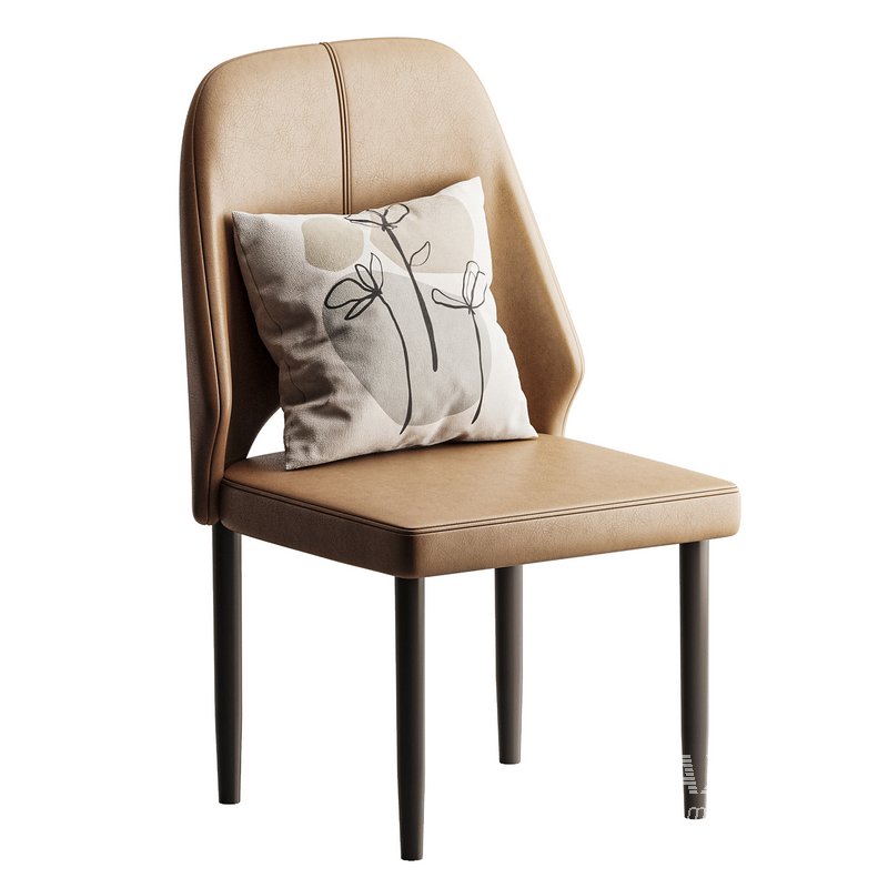 Bordered Sturdy Faux Leather Upholstered - Image 5