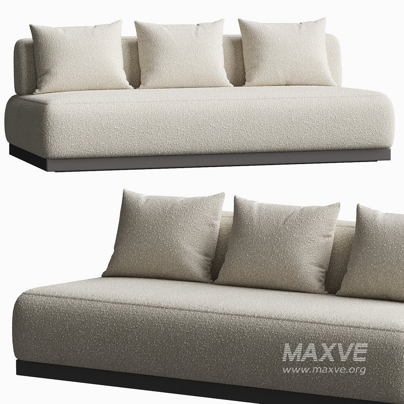 AMALFI 3 SEAT ARMLESS SOFA - Image 3