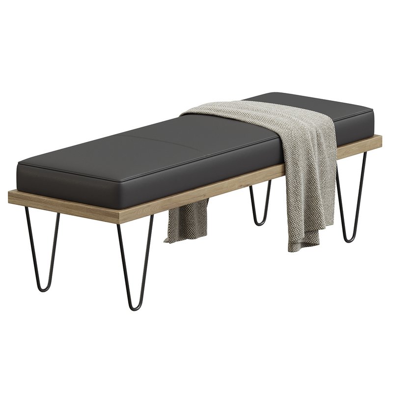 37B Bench in Black and Natural - Image 1