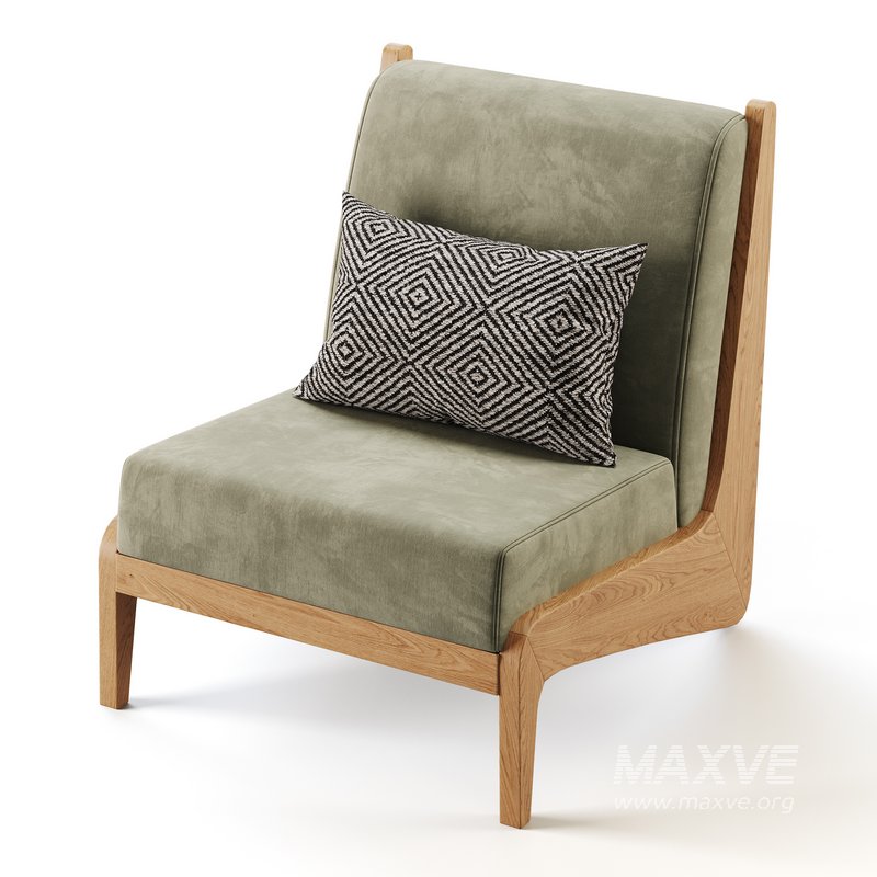 Art Deco White Foam Side Chair - Image 7