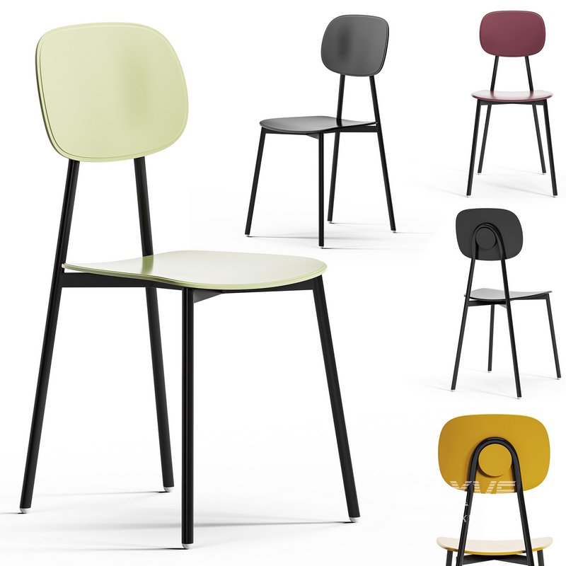 Lollipop Young Metal And Plastic Chairs By Diotti - Image 2