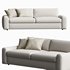 Serrat White Performance Fabric Sofa - Thumbnail 2