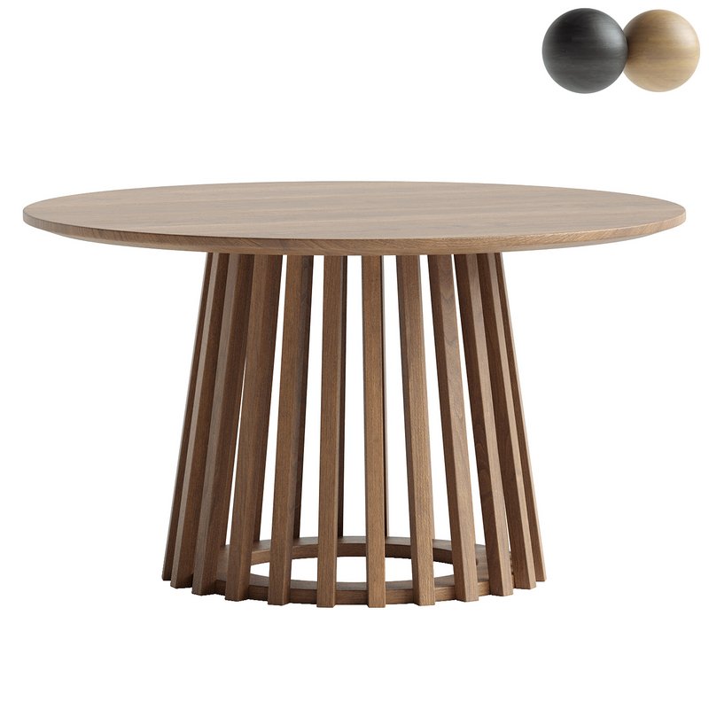 Palmer Slatted Sphere Coffee Table - Image 1
