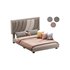 Boyd Sleep Bree Upholstered Faux Leather Platform Bed - Thumbnail 1