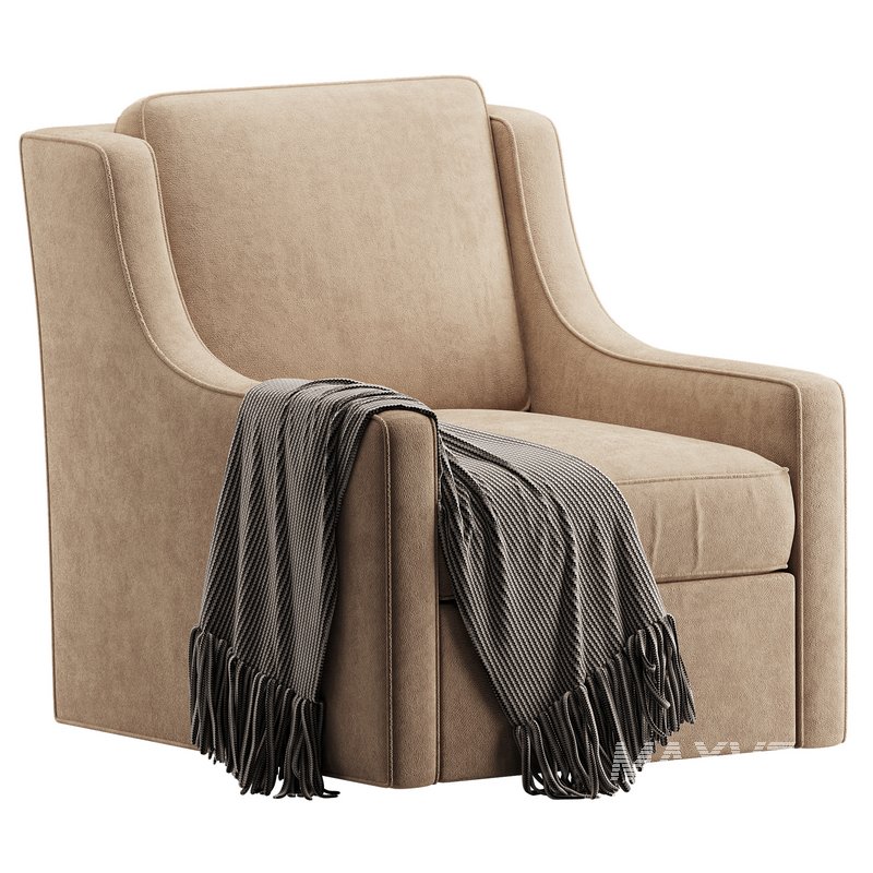 Patterned Swivel Lounge Chair - Image 3