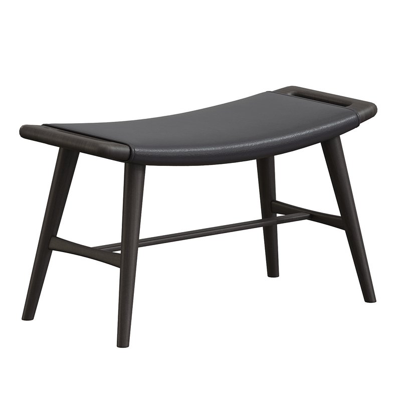 Hans Wegner AP30 Oak leather Piano Stool c1950s - Image 2