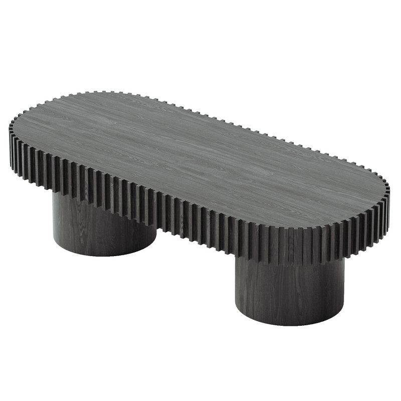 1.4m Wooden Coffee Table - Image 3