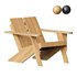 Paso Natural Teak Wood Outdoor Adirondack Chair - Thumbnail 2