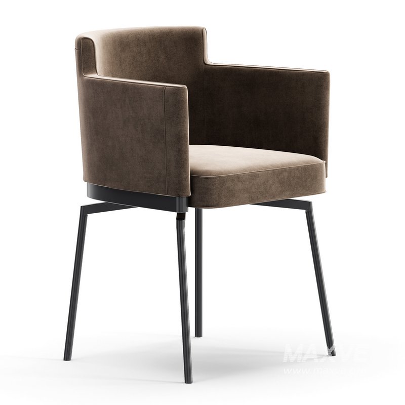 EVORA METAL LEGS UPHOLSTERED CHAIRS - Image 4