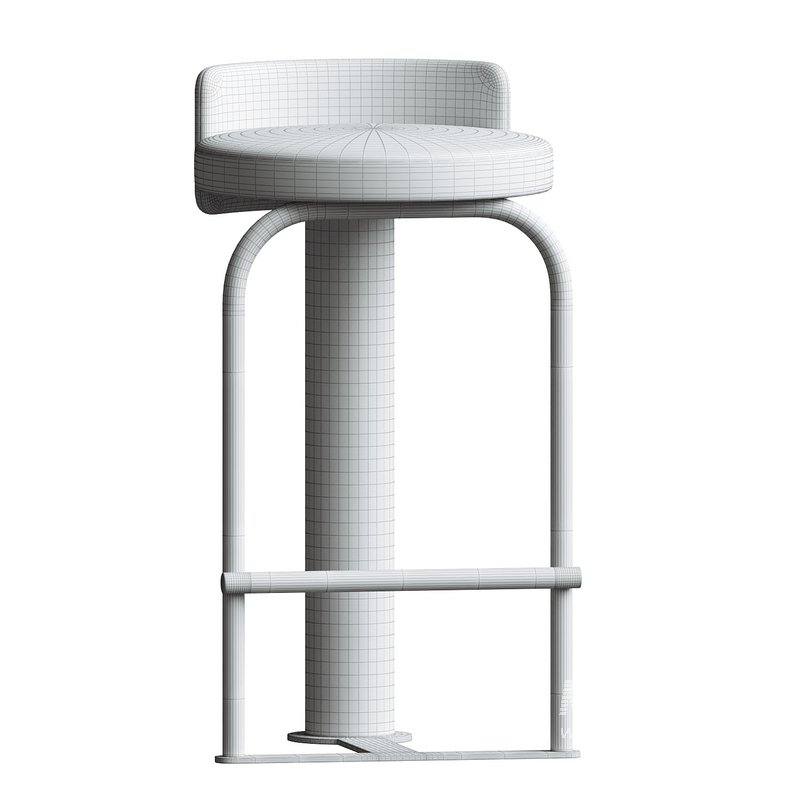 Counter Stool Fox by Woo in Grey colour by Fabric Admiral - Image 4