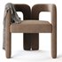Art Deco Solid Color Arm Chair - Thumbnail 11