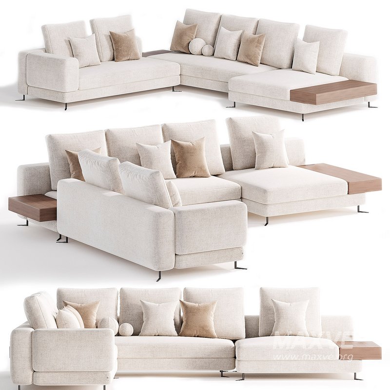 Minotti White Sofa - Image 1