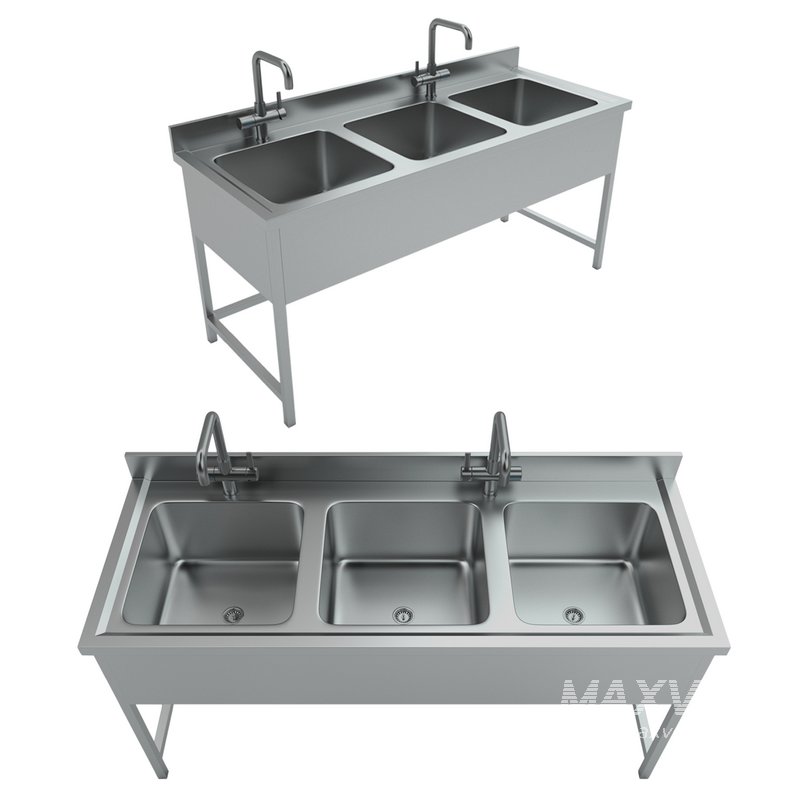 Triple Bowl Sink - Image 3