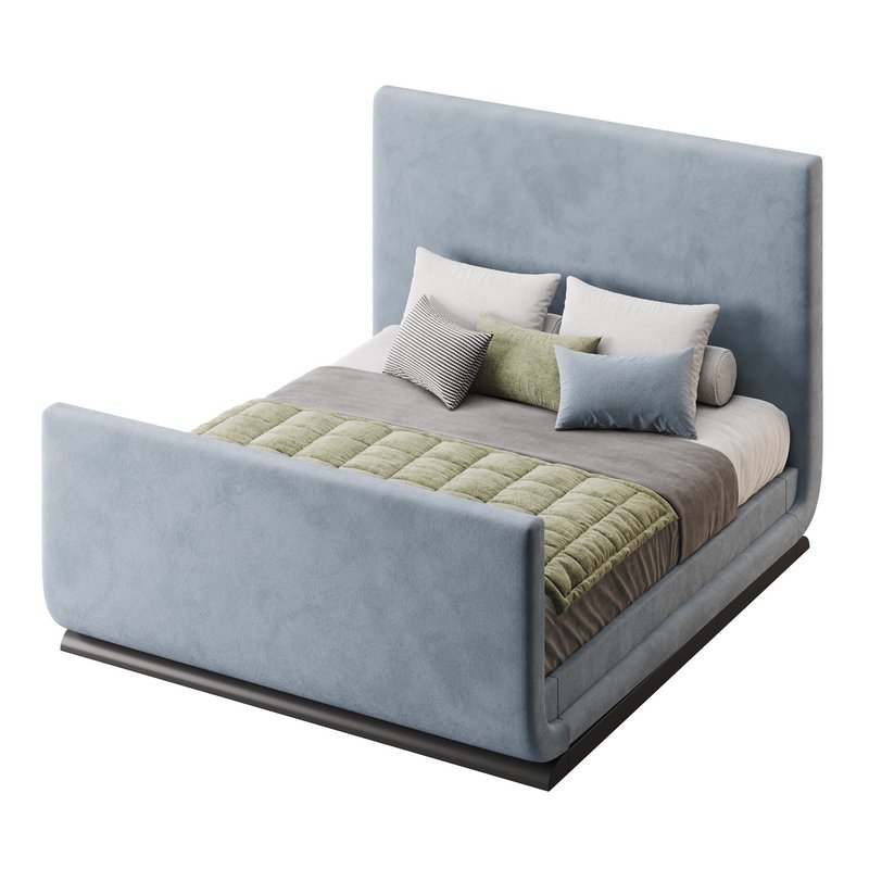 Double bed with upholstered headboard - Image 11