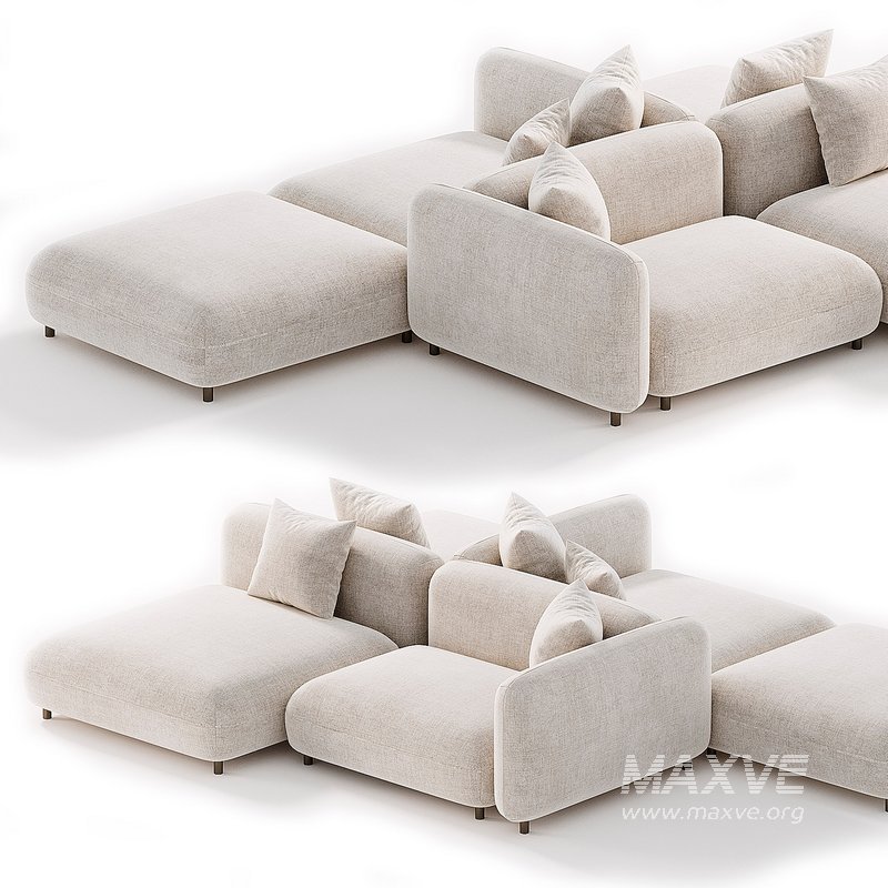 Tokio Modular fabric Sofa 3 - Image 3