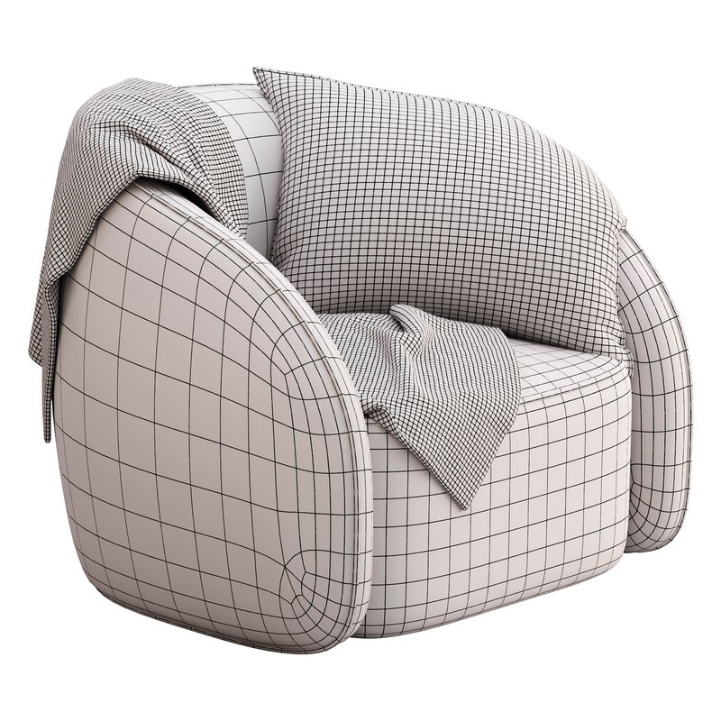 BeigeRed Leather Sofa Chair - Image 5