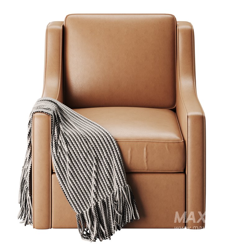 Patterned Swivel Lounge Chair - Image 2