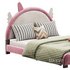 Full Size PU Leather Upholstered Princess Bed - Thumbnail 12