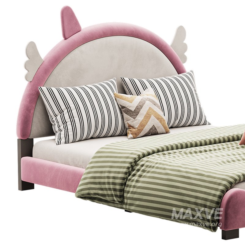 Full Size PU Leather Upholstered Princess Bed - Image 12