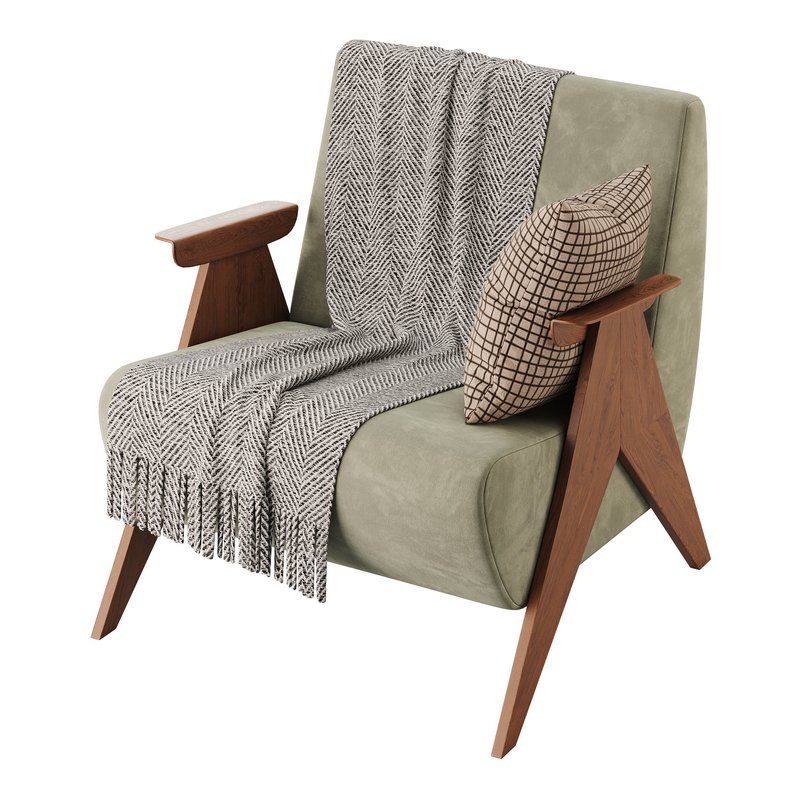 Nordic Ash Wood Arm Chair - Image 8