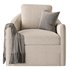 Wide Seat Lounge Swivel Arm Chair - Thumbnail 5