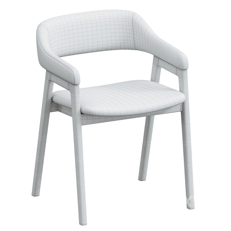 Abilene Upholstered Dining Arm Chair WestElm - Image 3