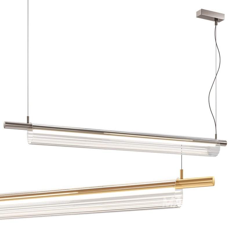 Linear pendant light Cristal 15W Warm white - Image 5