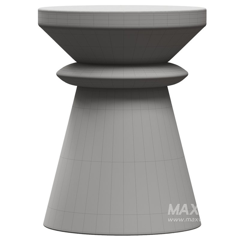 Round aluminium garden side table - Image 2