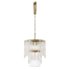 Rectangular pendant chandelier made of ribbed glass 164FA-33125 Garda Decor - Thumbnail 3