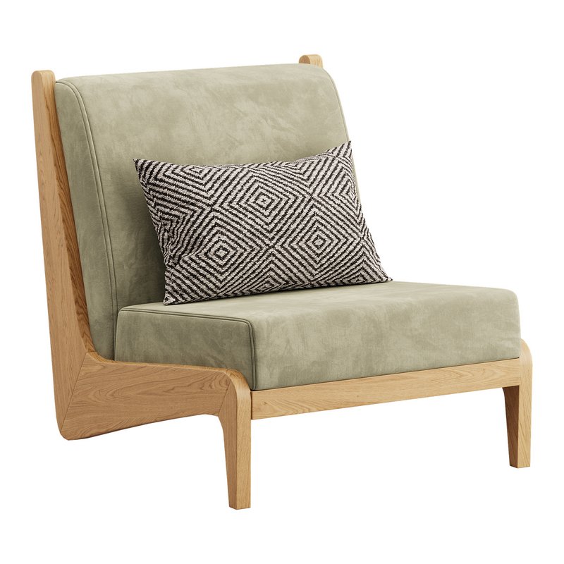 Art Deco White Foam Side Chair - Image 2