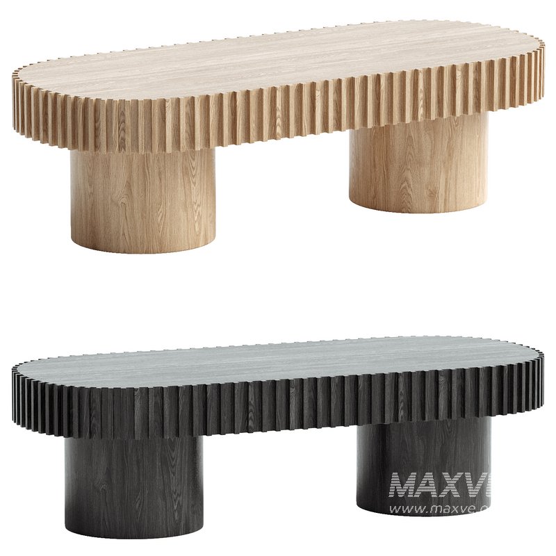 1.4m Wooden Coffee Table - Image 1